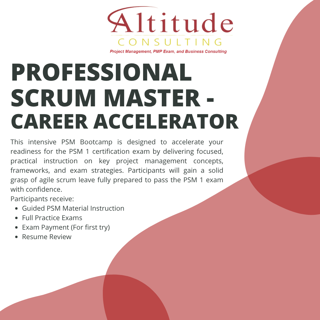 Professional Scrum Master (PSM I) Career Accelerator - Live